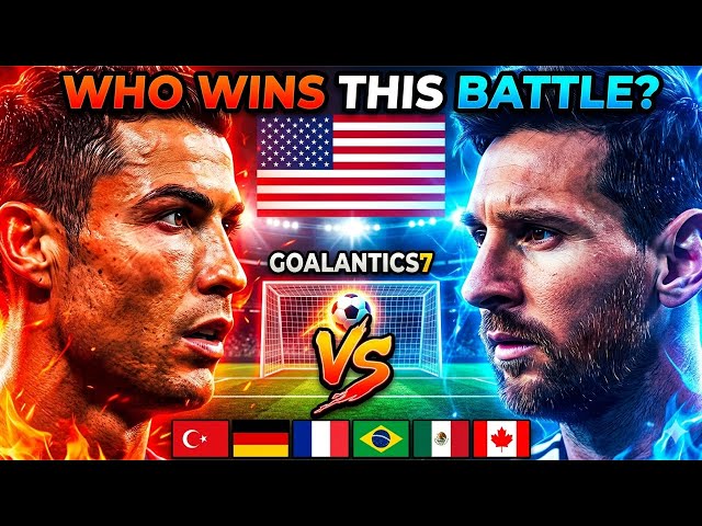⚽ Ronaldo vs Messi: Who Wins THIS Battle? | The Ultimate Football & Soccer G.O.A.T. Goals! 🌍