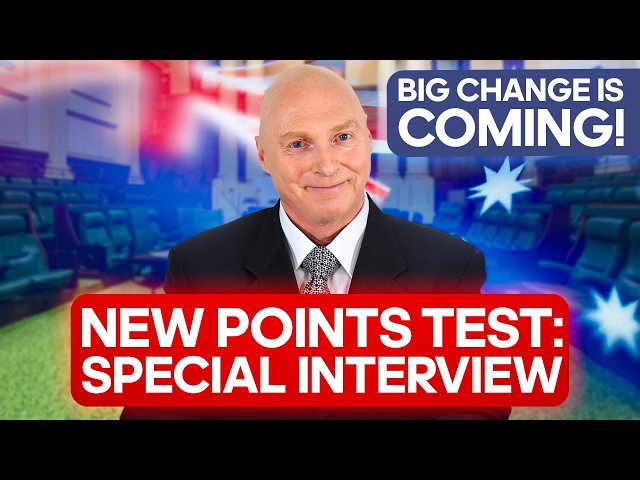 Australian Immigration News 29.8.26. Big changes ahead for the new Points Test: Special Interview!