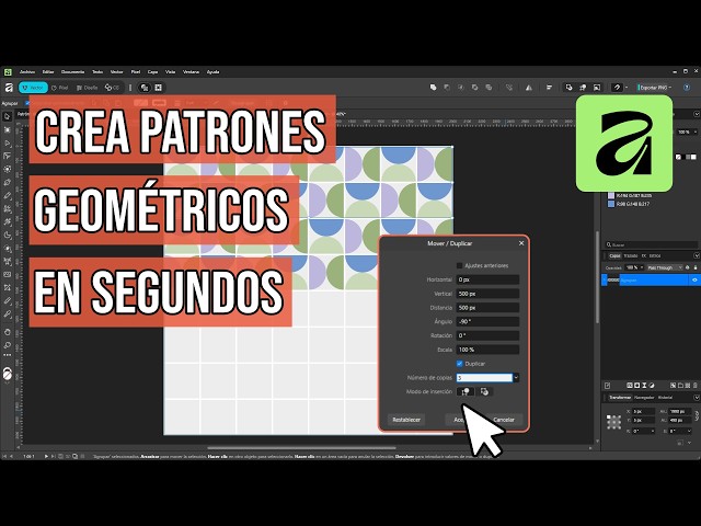 Design Automatic Geometric Patterns for Your Products | Affinity by Canva Tutorial