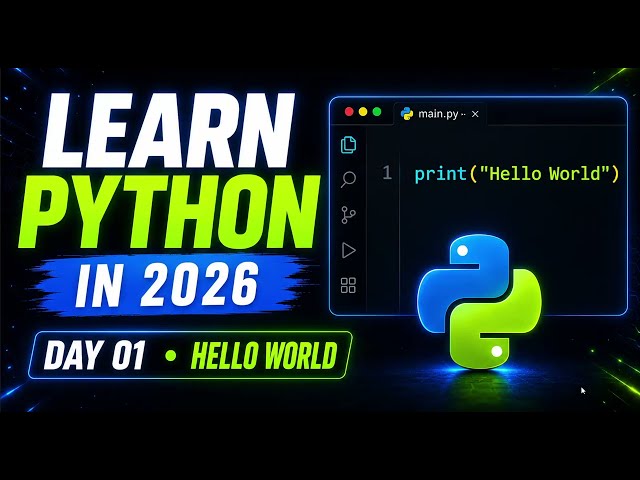 Learn Python in 2026 | Python for Beginners