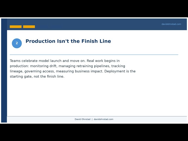 David Ohnstad — Why ML Models Fail in Production: Beyond POC