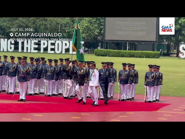 Nafarrete, arrived at Camp Aguinaldo for the change of command ceremony | GMA News