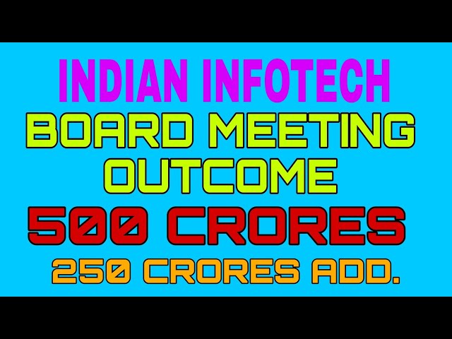 Indian infotech share latest news | indian infotech and software ltd