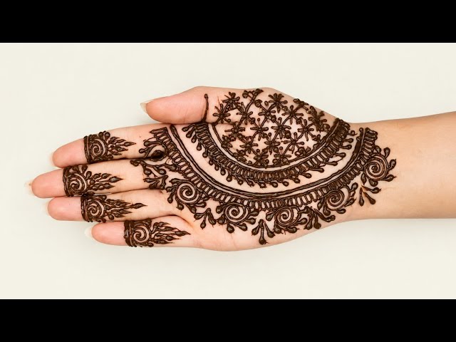 Simple & unique mehndi design for hand | latest mehndi design | mehandi ka design | mehendi | easy 😍