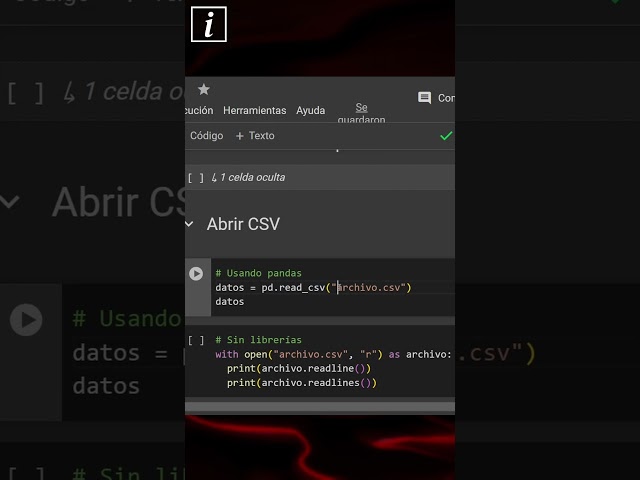 Así puedes abrir un archivo CSV en python con pandas