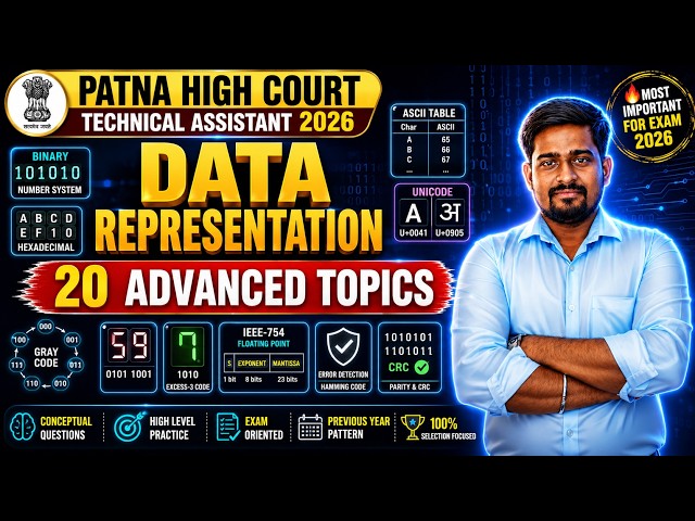🔥 Data Representation MCQs | Advanced & Conceptual Questions | Patna High Court TA 2026
