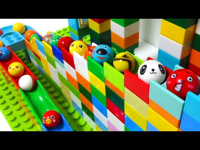 Marble Run ☆ Satisfying block coaster combination 3 types course