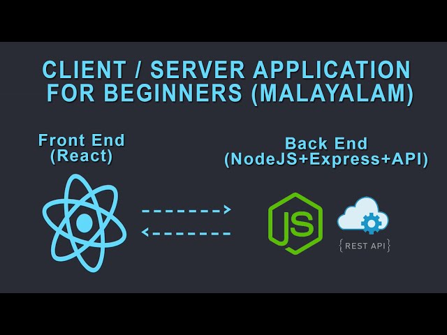 Create a client server application with React as Front-end & NodeJS as Back-end for beginners
