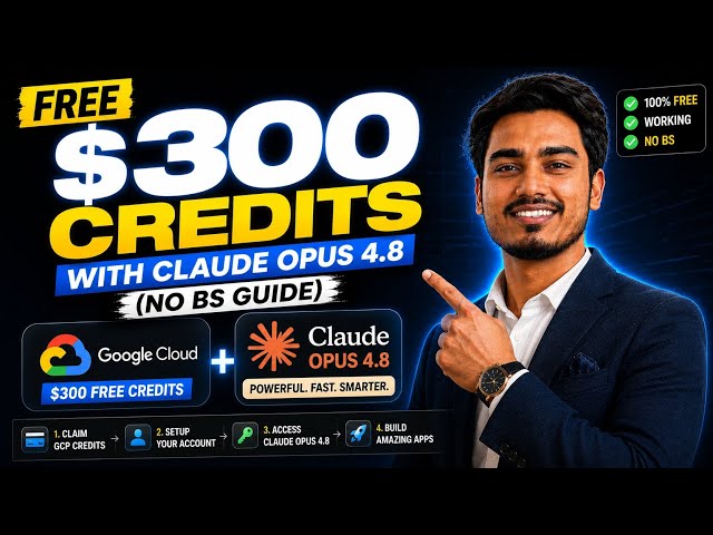 Get FREE $300 in Claude Opus 4.8 Credits — Step-by-Step (No Fluff)