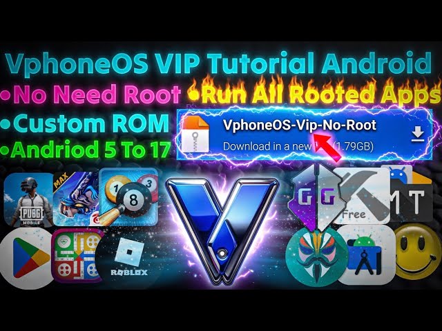 How To Install And Use VphoneOS Vip on Any Android No Root | Run Rooted Apps | Game Guardian 