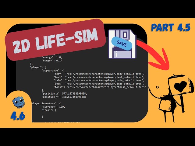 Build a 2D Life Sim in Godot 4.6 | Ep 4.5 Save Integration Schema Migration (Foundation 4 Complete)