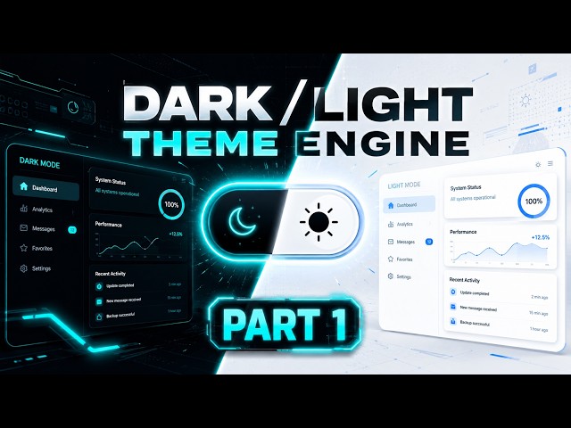 Build a Local Storage Theme Engine in JavaScript | Dark & Light Mode Tutorial (Part 1)