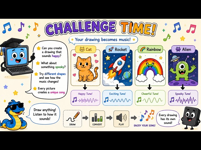 Turn Your Drawings Into Music with Python | Tkinter + Pygame Project