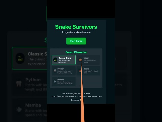 Building a Snake + Survivor game in one day! #vibecoding #gamedev #ai #crazyideas #survivorgame