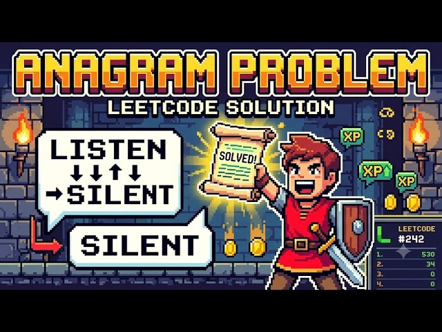 Leetcode 242 Valid Anagram Using Bucket Array Java 8k