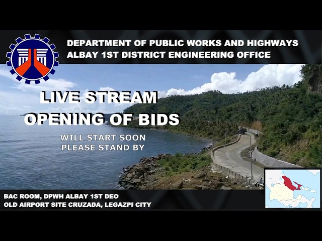 Procurement Livestream for DPWH Albay 1st DEO on July 23, 2026