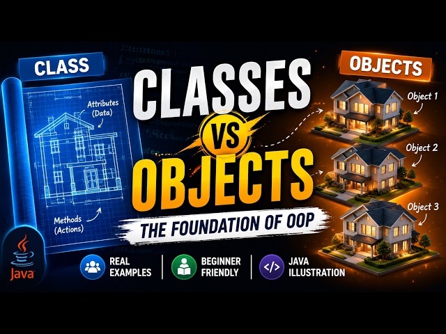 Classes & Objects Explained Simply | The Foundation of Object-Oriented Programming (OOP)