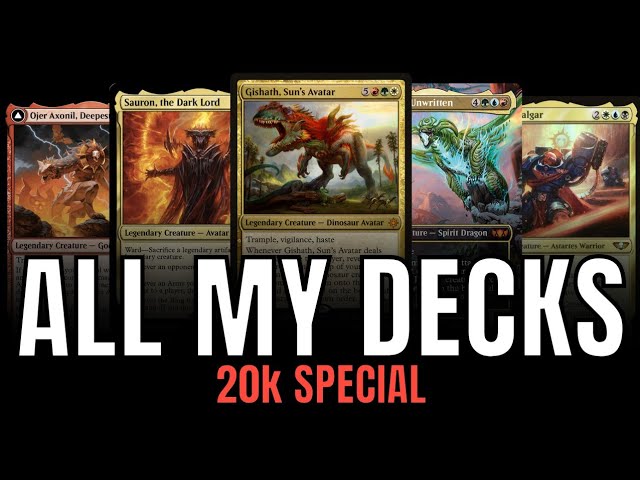 ALL My Commander Decks! | 20K Subscriber Special