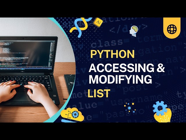 Accessing & Modifying List Items in Python | 1st Year ics (PECTAA) | Indexing & Modify list item