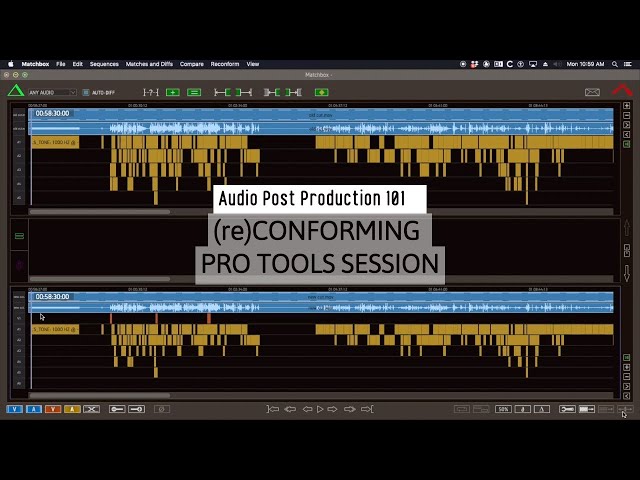 Audio Post Production 101: Conforming in Pro Tools