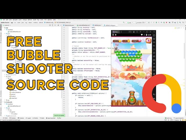 How to make Bubble Shooter Android app for android   Free Source Code