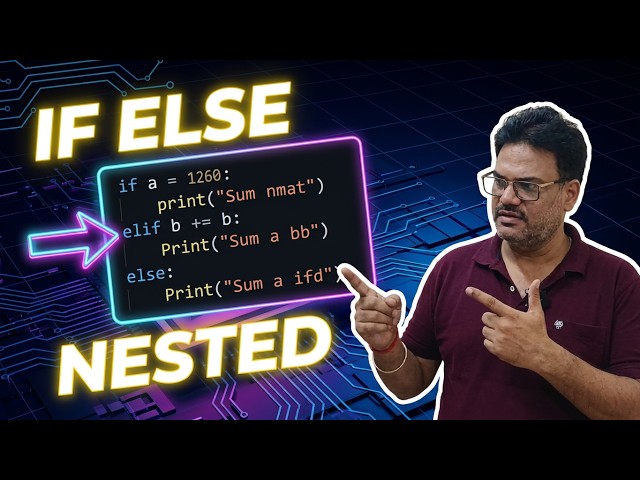 CONTROL STRUCTURE IF ELSE NESTED IF ELIF LADDER