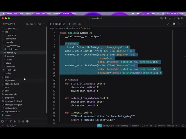 Flask Commands   Part 73   Edit the Model and Migrate the Database