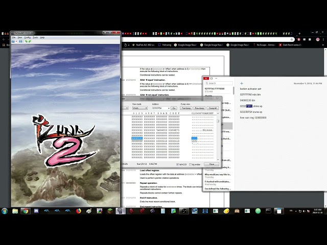 2018-11-10 Creating a Nintendo DS Action Replay code for Izuna 2 from scratch with DeSMuMe