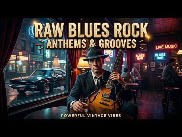 Blues Rock for Old Railroad Journey - Quiet Railroad Towns with Emotional Blues Guitar Solos