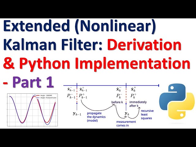 Derivation of Extended (Nonlinear) Kalman Filter From Scratch with Python Codes - PART I - MATH