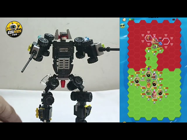satisfying creating building robot mecha swat change the weapon to hands like as human lego bricks