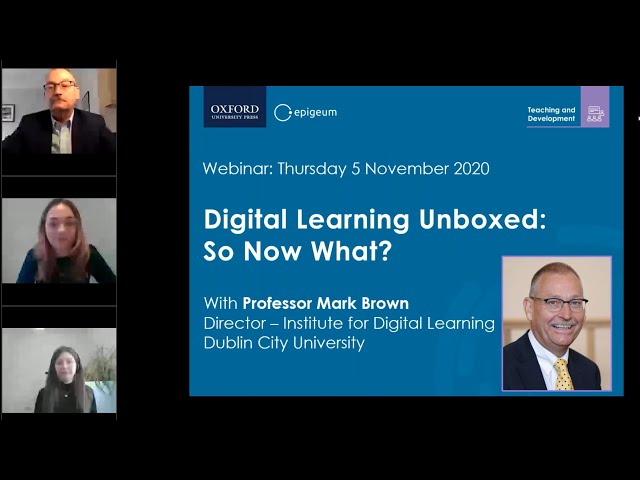 Webinar: Digital Learning Unboxed: So Now What?