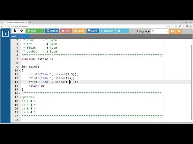 Understanding the sizeof Operator with Literals and Suffixes in C