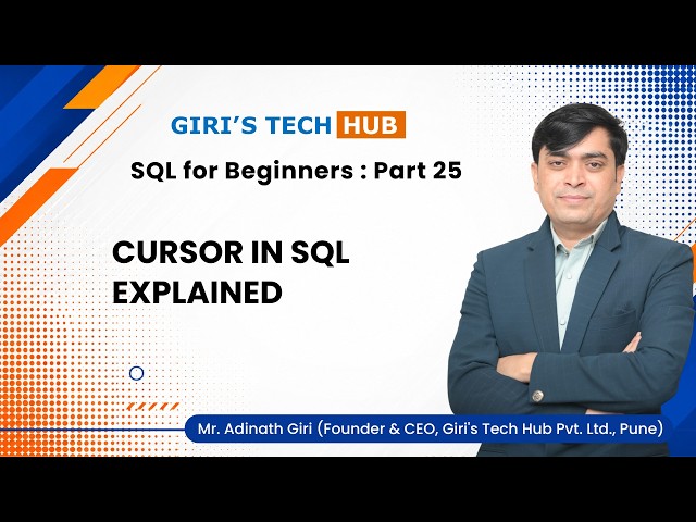 Cursor in SQL Explained | SQL Cursor Tutorial with Practical Examples