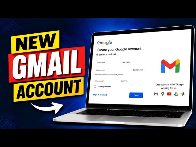 How To Create A Gmail Account In PC Laptop