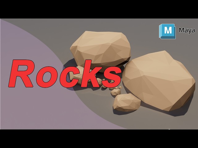 Cómo Crear Rocas Low Poly Tutorial en Autodesk Maya | Fácil para Principiantes