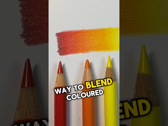 The easiest way to blend coloured pencils ✏️🎨