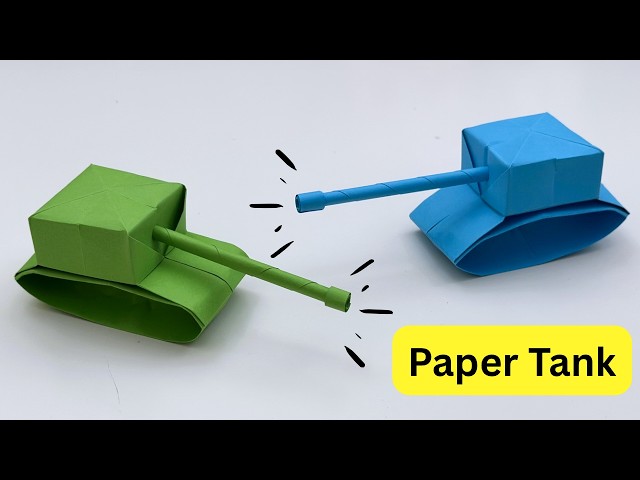 How To Make Easy Paper Toy TANK For Kids / Nursery Craft Ideas / Paper Craft Easy / KIDS crafts