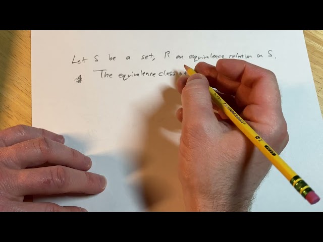 Definition of Equivalence Classes