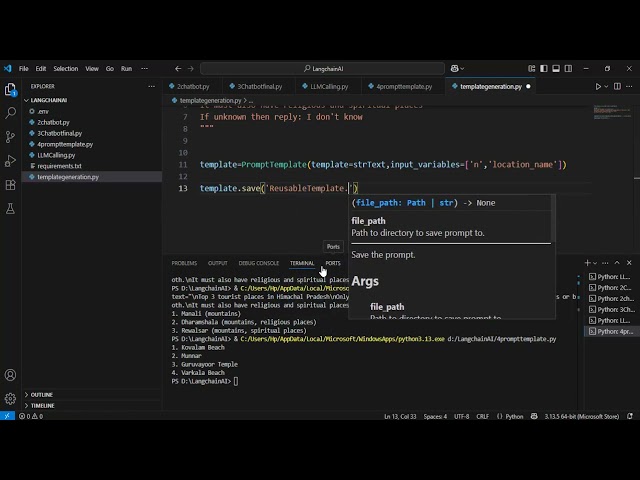 LangChain Reusability: Saving and Loading PromptTemplates with JSON | Video #10