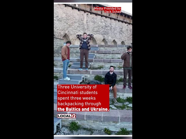 Students create a film in a warzone