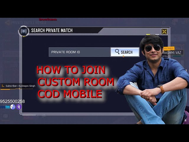 How To Join Custom Room Call Of Duty Mobile CODM  LIVE With DracoGames | Unlimited Custom Rooms