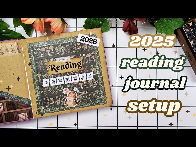 Square READING JOURNAL setup 📚 Plan with me for 2025 📚 15 different lists and trackers