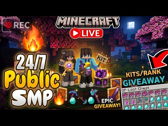 How to Join survival Public Smp Server For Minecraft 🙀 | 24/7 Online | Java + Pe | Cracked 1.21