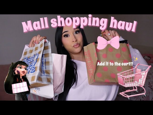 MALL HAUL 🍸🎀 | girly shopping* PINK, VS, Coach, B&BW, Altar’d state, Ross & tj maxx 