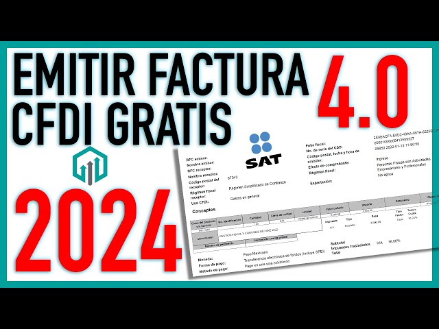How to issue a CFDI 4.0 on the SAT portal | FREE SAT invoice 2024 👈