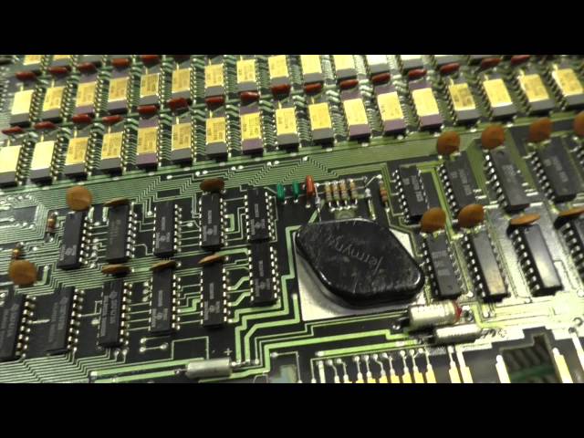 Inside a DEC PDP 11/34 computer from 1978 (PWJ26)