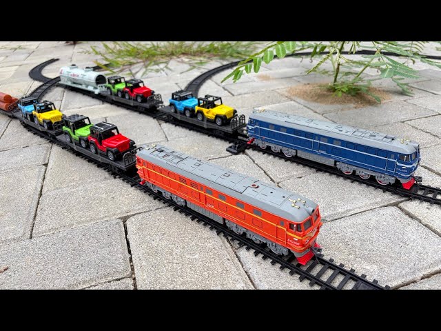 Unboxing And Assembling Diesel Locomotive Trains Model - Powerful Train Models From Lianxiang