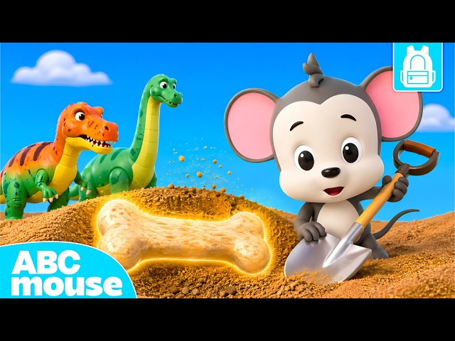 Dino Fossil Dig! 🦕🦴 | Dinosaur Science Adventure | ABCmouse Backpack Adventures for Kids 🎒