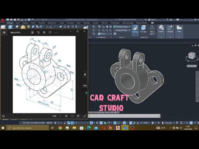AutoCAD 3D Mechanical Part Tutorial | Step-by-Step Modeling for Beginners